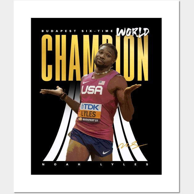 Noah Lyles Wall Art by Juantamad